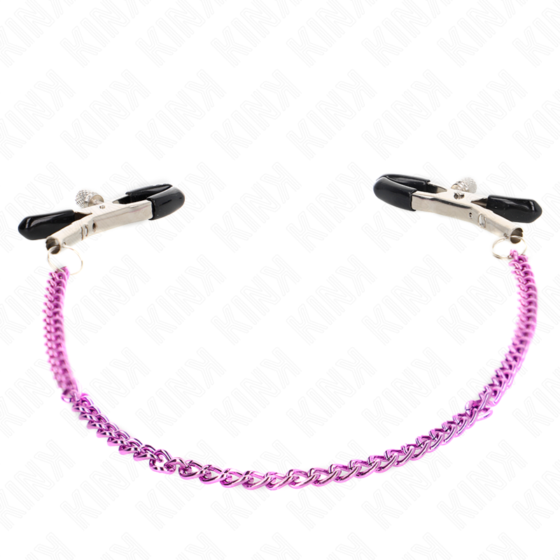 KINK - CHAIN NIPPLE CLAMPS PURPLE 30 CM 4 KINK - CHAIN NIPPLE CLAMPS PURPLE 30 CM - obrazek 4