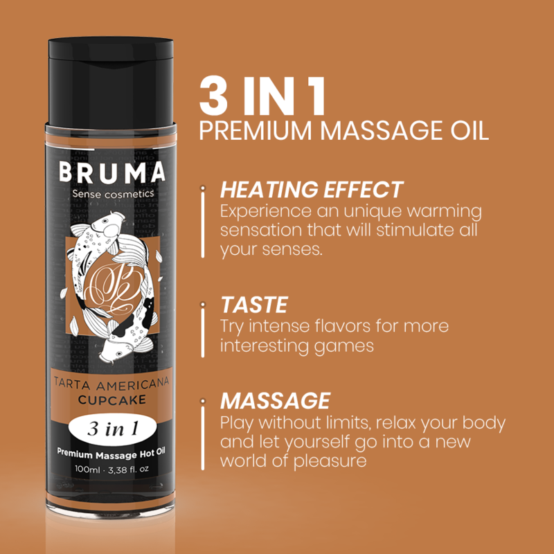 BRUMA - PREMIUM MASSAGE HOT OIL CUPCAKE 3 IN 1 - 100 ML 4 BRUMA - PREMIUM MASSAGE HOT OIL CUPCAKE 3 IN 1 - 100 ML - obrazek 4