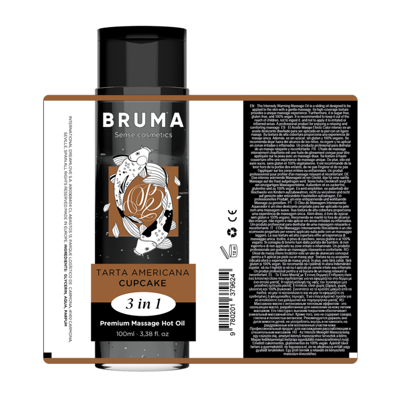 BRUMA - PREMIUM MASSAGE HOT OIL CUPCAKE 3 IN 1 - 100 ML 5 BRUMA - PREMIUM MASSAGE HOT OIL CUPCAKE 3 IN 1 - 100 ML - obrazek 5