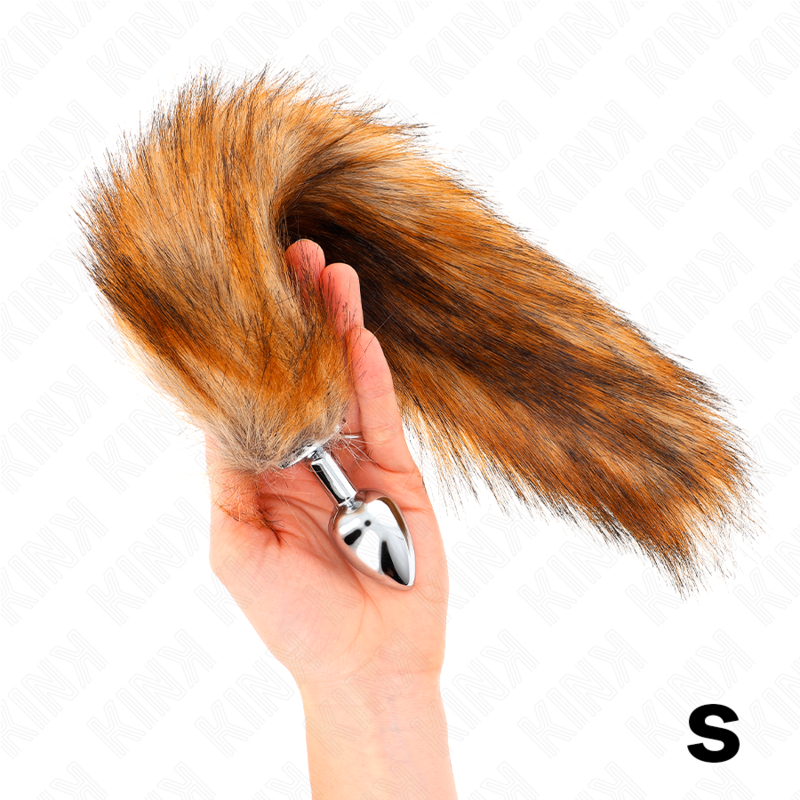 KINK - ANAL PLUG SIZE S 7 X 3 CM WITH SYNTHETIC TAIL 40 CM BROWN 2 KINK - ANAL PLUG SIZE S 7 X 3 CM WITH SYNTHETIC TAIL 40 CM BROWN - obrazek 2