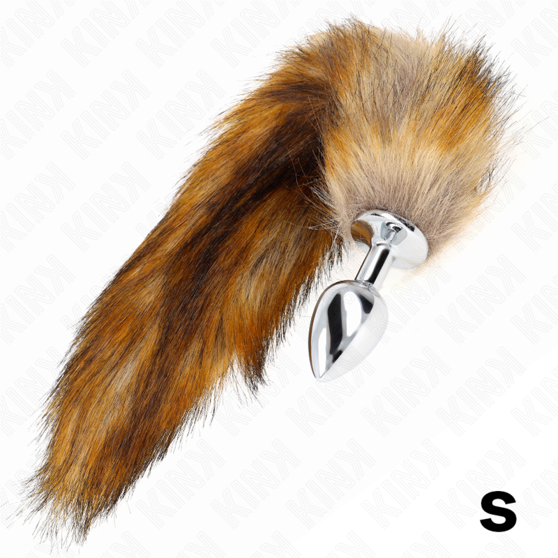 KINK - ANAL PLUG SIZE S 7 X 3 CM WITH SYNTHETIC TAIL 40 CM BROWN 4 KINK - ANAL PLUG SIZE S 7 X 3 CM WITH SYNTHETIC TAIL 40 CM BROWN - obrazek 4