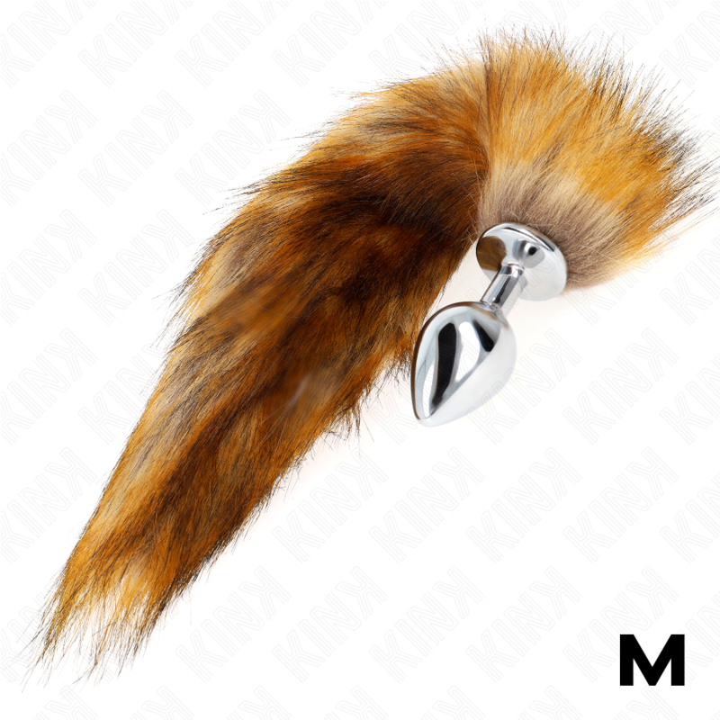 KINK - ANAL PLUG SIZE M 8 X 3.5 CM WITH SYNTHETIC TAIL 40 CM BROWN 3 KINK - ANAL PLUG SIZE M 8 X 3.5 CM WITH SYNTHETIC TAIL 40 CM BROWN - obrazek 3