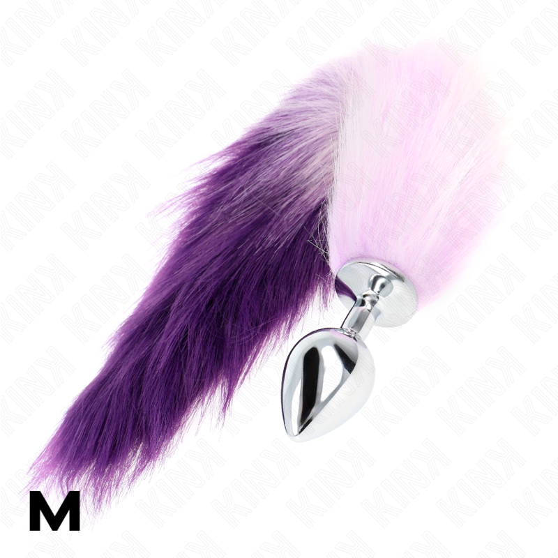 KINK - ANAL PLUG SIZE M 8 X 3.5 CM WITH SYNTHETIC TAIL 40 CM PURPLE 3 KINK - ANAL PLUG SIZE M 8 X 3.5 CM WITH SYNTHETIC TAIL 40 CM PURPLE - obrazek 3