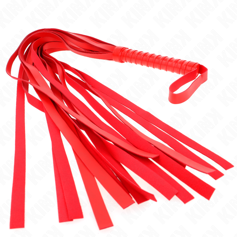 KINK - RED SHORT HANDLE LONG TAIL WHIP 70 CM 4 KINK - RED SHORT HANDLE LONG TAIL WHIP 70 CM - obrazek 4