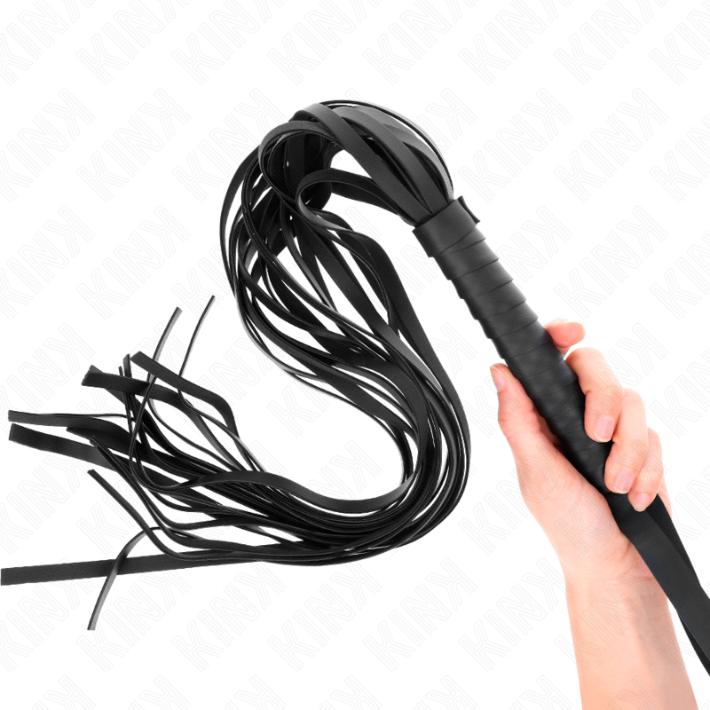 KINK - NEGRO SHORT HANDLE LONG TAIL WHIP 70 CM 4 KINK - NEGRO SHORT HANDLE LONG TAIL WHIP 70 CM - obrazek 4