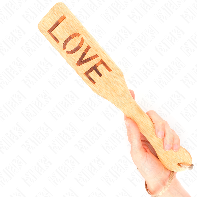 KINK - BAMBOO PALETTE WORD LOVE 32 X 5.5 CM 4 KINK - BAMBOO PALETTE WORD LOVE 32 X 5.5 CM - obrazek 4