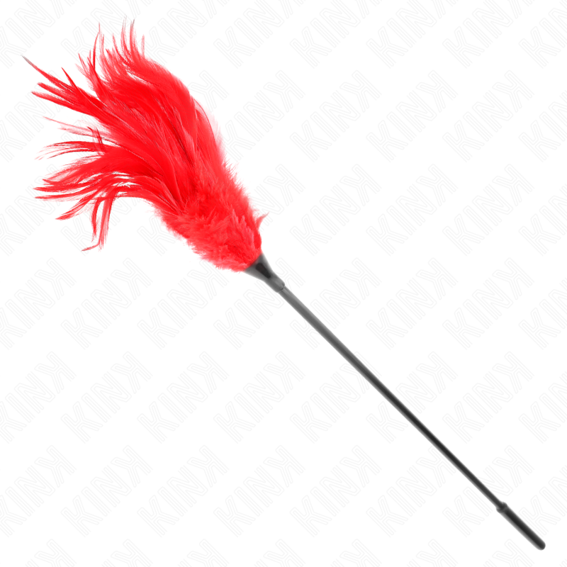 KINK - MULTIPLE RED TICKLE FEATHERS 45 CM 3 KINK - MULTIPLE RED TICKLE FEATHERS 45 CM - obrazek 3