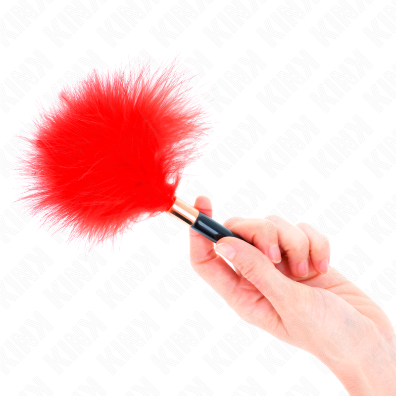 KINK - RED GOLD METAL TICKLE FEATHERS 18 CM 2 KINK - RED GOLD METAL TICKLE FEATHERS 18 CM - obrazek 2