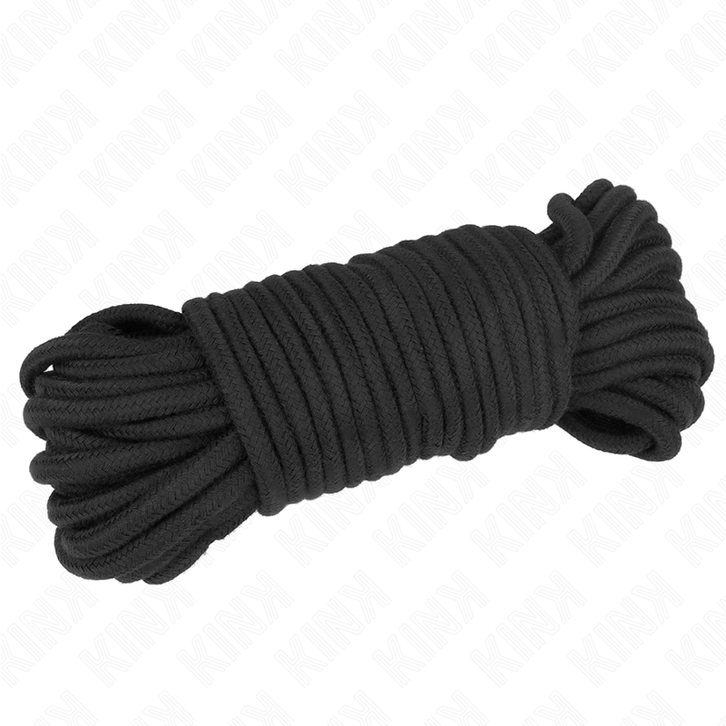 KINK - COTTON ROPE 20 METER BLACK 2 KINK - COTTON ROPE 20 METER BLACK - obrazek 2