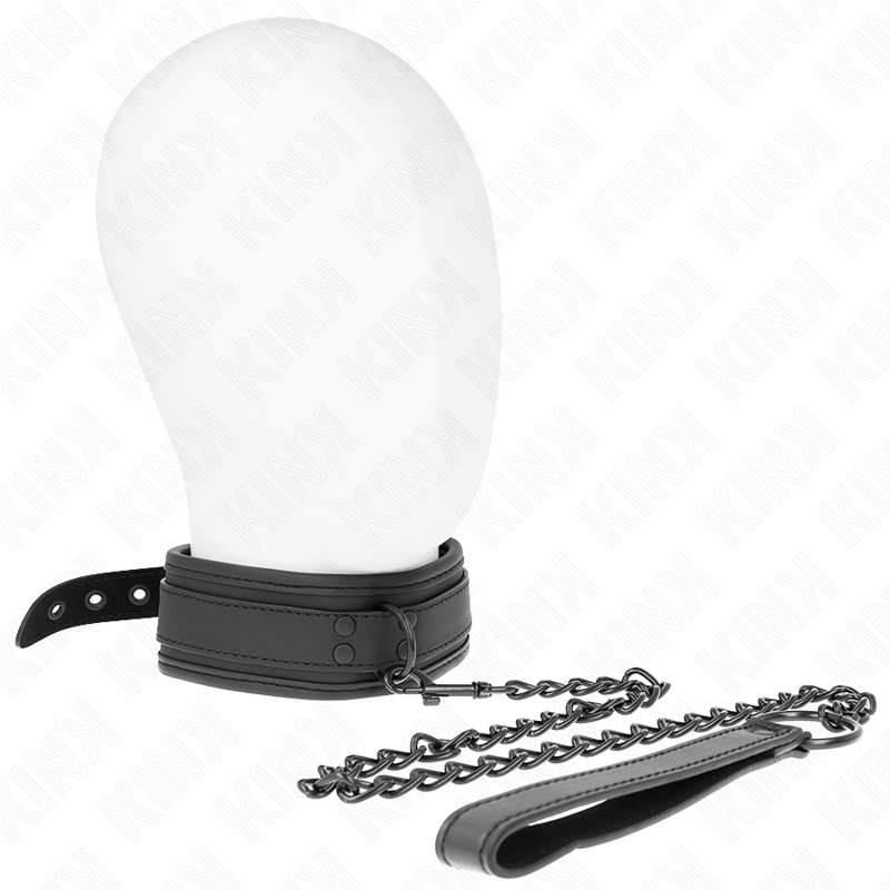 KINK - NEOPRENE BONDAGE COLLAR MODEL 1 WITH BELT 78 CM ADJUSTABLE 37.5 X 49.5 CM 2 KINK - NEOPRENE BONDAGE COLLAR MODEL 1 WITH BELT 78 CM ADJUSTABLE 37.5 X 49.5 CM - obrazek 2