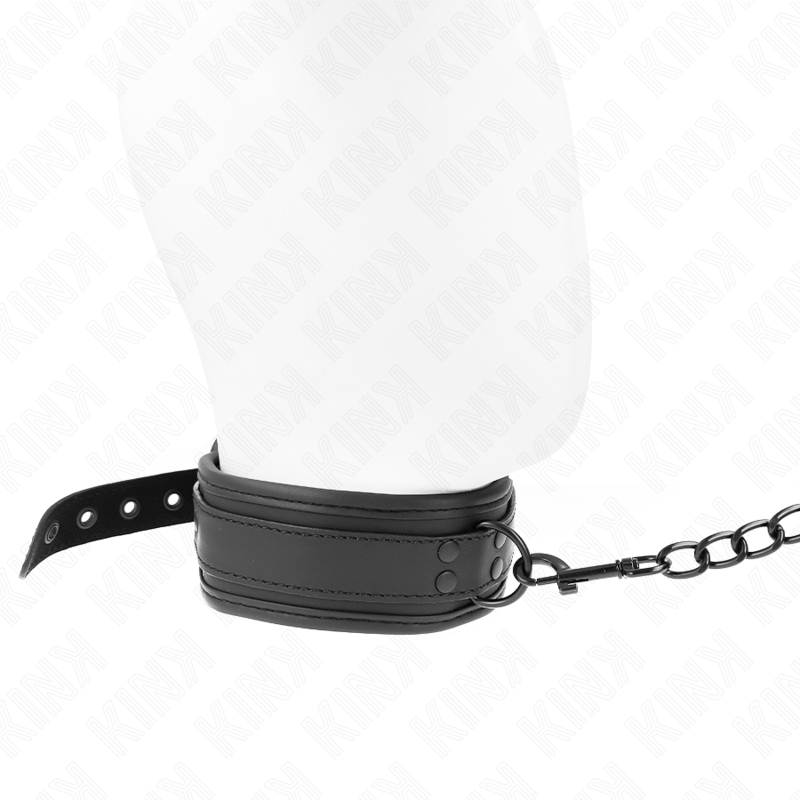 KINK - NEOPRENE BONDAGE COLLAR MODEL 1 WITH BELT 78 CM ADJUSTABLE 37.5 X 49.5 CM 3 KINK - NEOPRENE BONDAGE COLLAR MODEL 1 WITH BELT 78 CM ADJUSTABLE 37.5 X 49.5 CM - obrazek 3