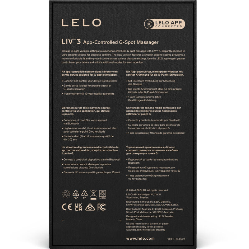 LELO - LIV™ 3 G-SPOT STIMULATOR VIOLET 4 LELO - LIV™ 3 G-SPOT STIMULATOR VIOLET - obrazek 4