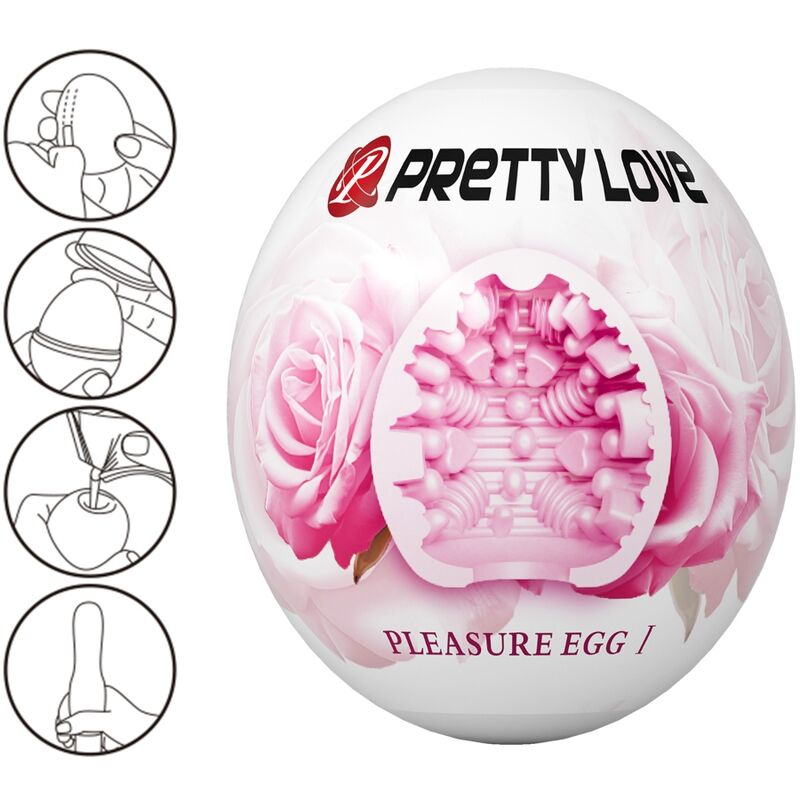 PRETTY LOVE - MALE MASTURBATOR EGG PINK 2 PRETTY LOVE - MALE MASTURBATOR EGG PINK - obrazek 2
