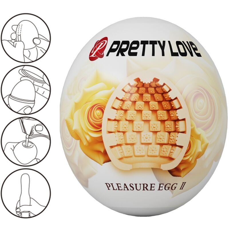 PRETTY LOVE - MALE MASTURBATOR EGG FLESH 2 PRETTY LOVE - MALE MASTURBATOR EGG FLESH - obrazek 2