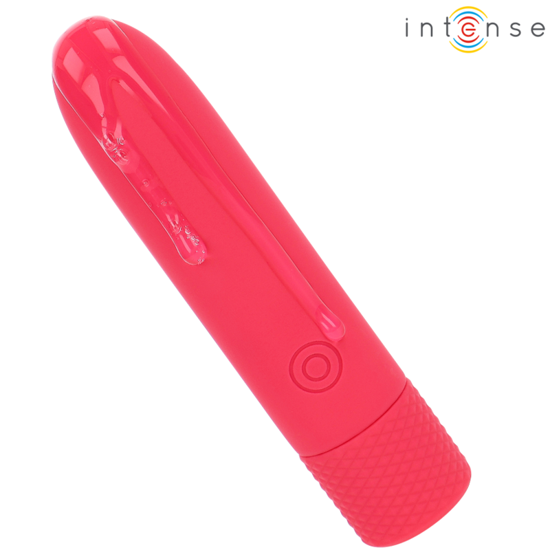 INTENSE - SYMONE USB RECHARGEABLE VIBRATING BULLET 8 VIBRATIONS RED 10 X 2.2 CM 3 INTENSE - SYMONE USB RECHARGEABLE VIBRATING BULLET 8 VIBRATIONS RED 10 X 2.2 CM - obrazek 3