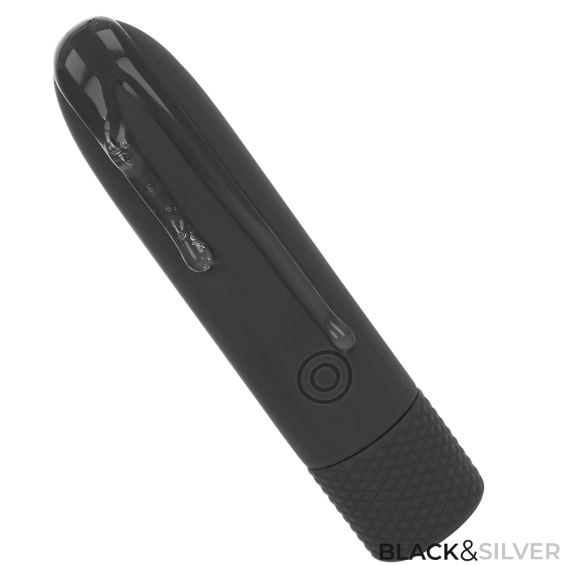 BLACK SILVER - GERI USB RECHARGEABLE VIBRATING BULLET 8 VIBRATIONS BLACK 10 X 2.2 CM 3 BLACK SILVER - GERI USB RECHARGEABLE VIBRATING BULLET 8 VIBRATIONS BLACK 10 X 2.2 CM - obrazek 3