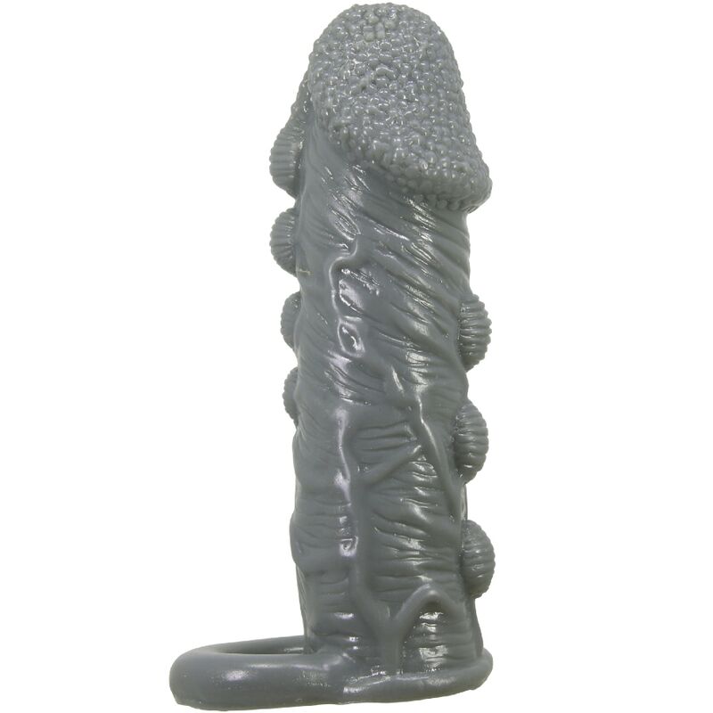 PRETTY LOVE - REALISTIC PENIS ENLARGER AND DELAY SLEEVE GREY 2 PRETTY LOVE - REALISTIC PENIS ENLARGER AND DELAY SLEEVE GREY - obrazek 2