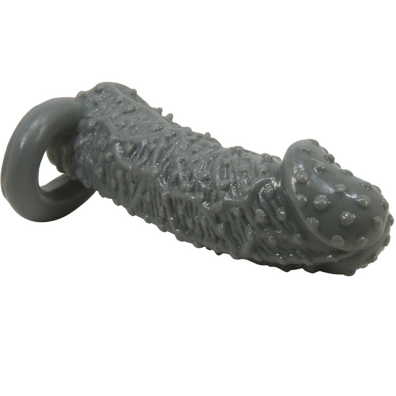 PRETTY LOVE - REALISTIC PENIS ENLARGER AND DELAY SLEEVE MODEL 2 GREY 5 PRETTY LOVE - REALISTIC PENIS ENLARGER AND DELAY SLEEVE MODEL 2 GREY - obrazek 5