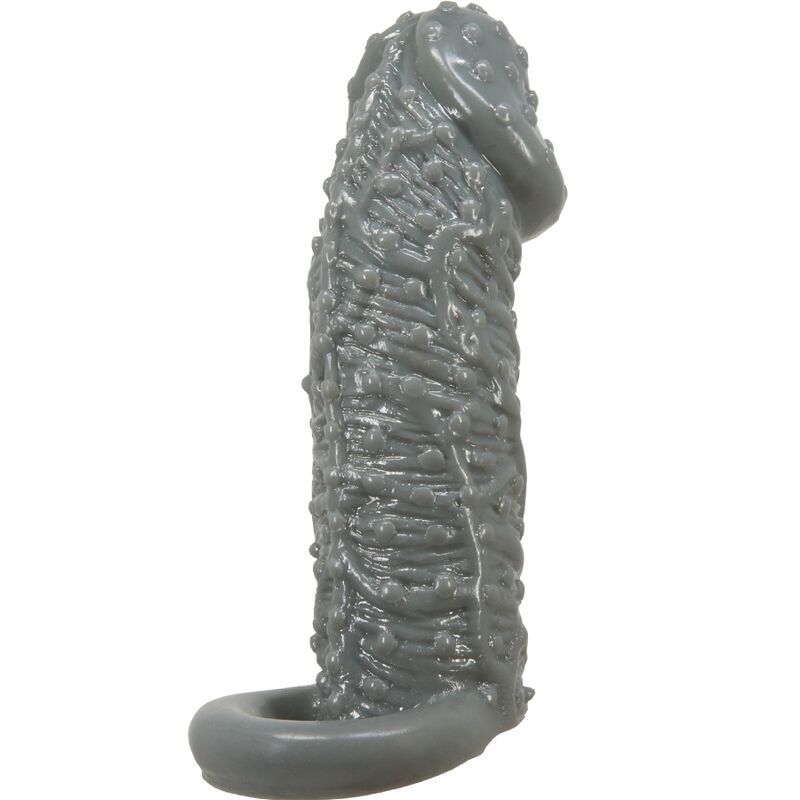 PRETTY LOVE - REALISTIC PENIS ENLARGER AND DELAY SLEEVE MODEL 2 GREY 4 PRETTY LOVE - REALISTIC PENIS ENLARGER AND DELAY SLEEVE MODEL 2 GREY - obrazek 4