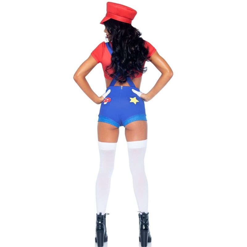 LEG AVENUE - SEXY COSTUME MARIO BROS RED/BLUE M 3 LEG AVENUE - SEXY COSTUME MARIO BROS RED/BLUE M - obrazek 3