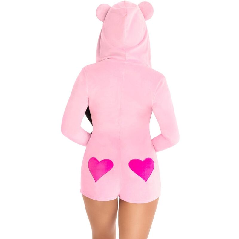 LEG AVENUE - TEDDY BEAR VELVET BODYSUIT PINK S 4 LEG AVENUE - TEDDY BEAR VELVET BODYSUIT PINK S - obrazek 4