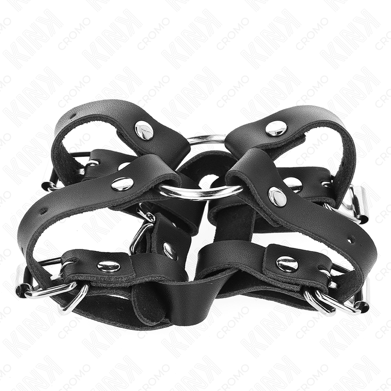 KINK - PENIS RING WITH MULTIPLE ADJUSTABLE STRAPS 4 KINK - PENIS RING WITH MULTIPLE ADJUSTABLE STRAPS - obrazek 4