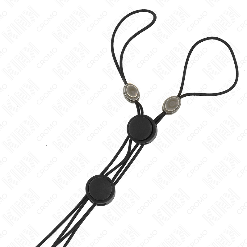 KINK - BLACK DETAIL NIPPLE CLAMPS WITH BLACK ELASTIC 2 KINK - BLACK DETAIL NIPPLE CLAMPS WITH BLACK ELASTIC - obrazek 2