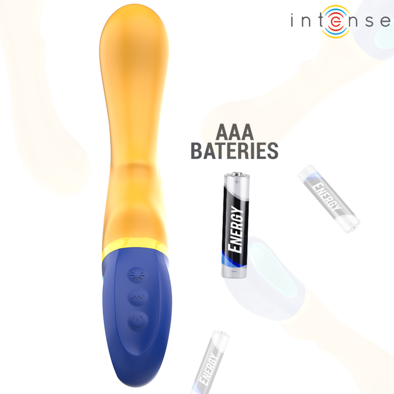 INTENSE - SHAGGY G-SPOT VIBRATOR YELLOW 5 INTENSE - SHAGGY G-SPOT VIBRATOR YELLOW - obrazek 5