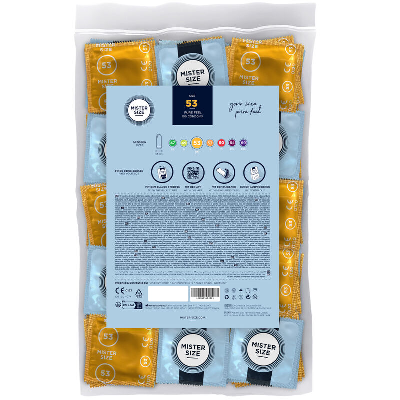 MISTER SIZE - CONDOM SIZE M 53 MM (100 UNITS) 2 MISTER SIZE - CONDOM SIZE M 53 MM (100 UNITS) - obrazek 2