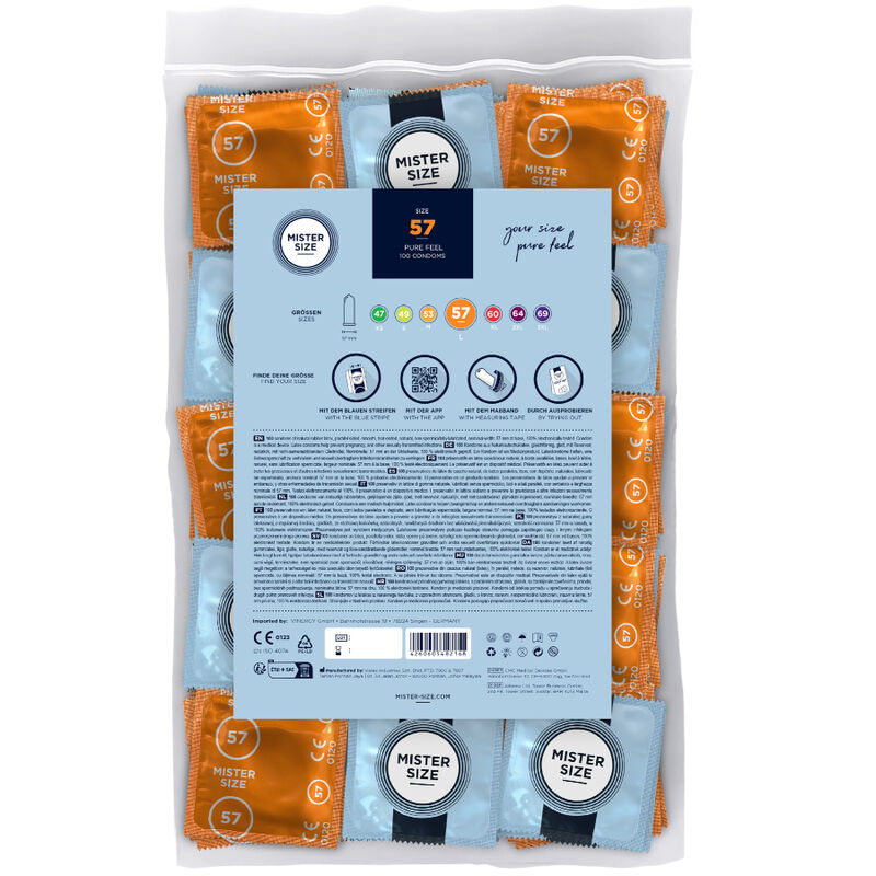 MISTER SIZE - CONDOM SIZE L 57 MM (100 UNITS) 2 MISTER SIZE - CONDOM SIZE L 57 MM (100 UNITS) - obrazek 2