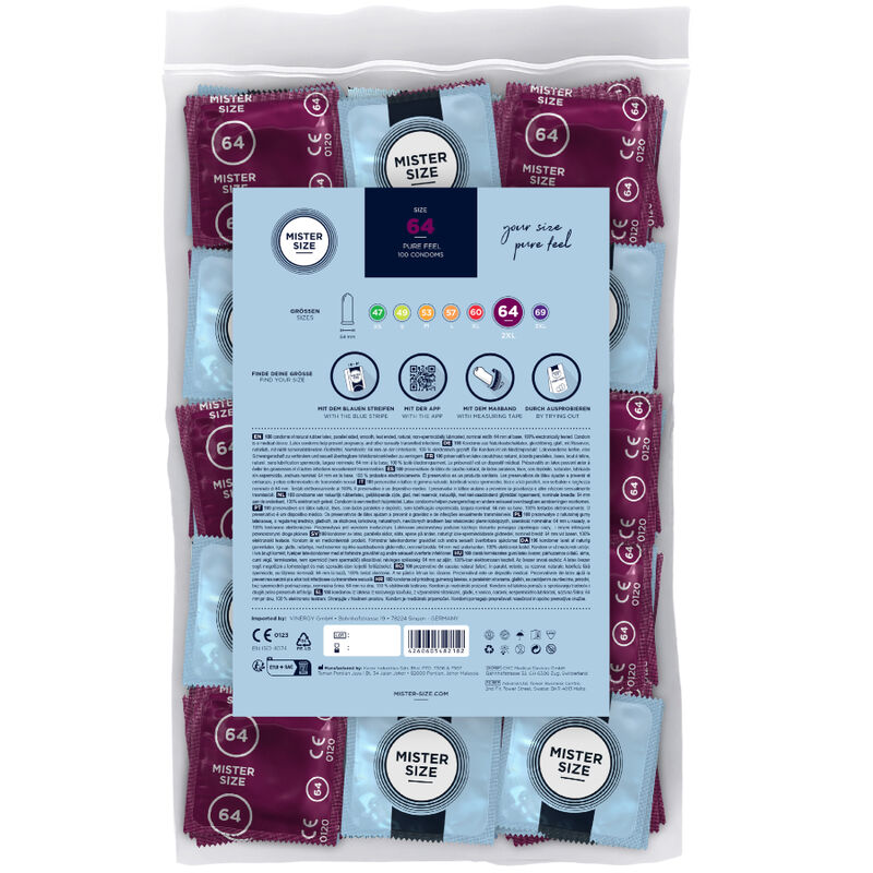 MISTER SIZE - CONDOMS SIZE XXL 64 MM (100 UNITS) 2 MISTER SIZE - CONDOMS SIZE XXL 64 MM (100 UNITS) - obrazek 2