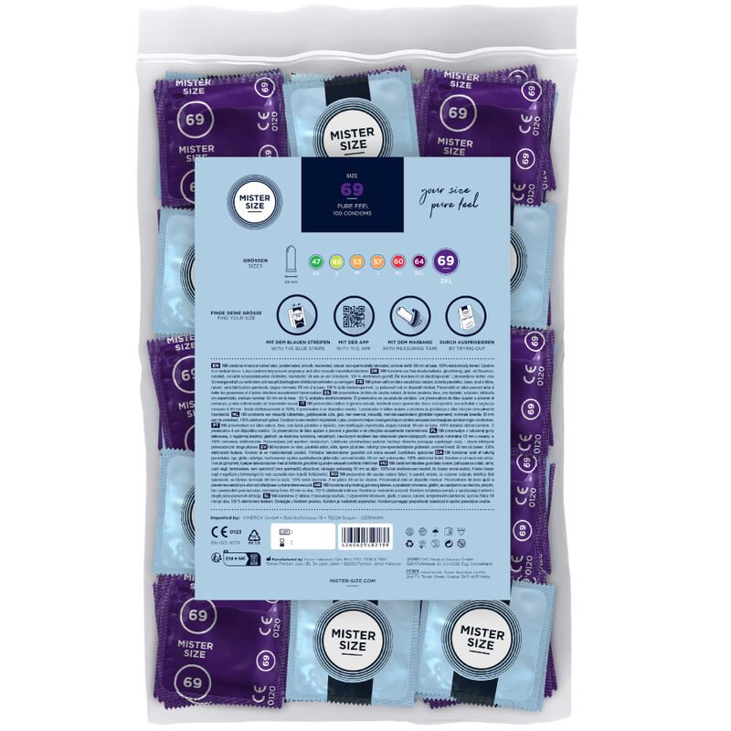MISTER SIZE - CONDOMS SIZE XXXL 69 MM (100 UNITS) 2 MISTER SIZE - CONDOMS SIZE XXXL 69 MM (100 UNITS) - obrazek 2