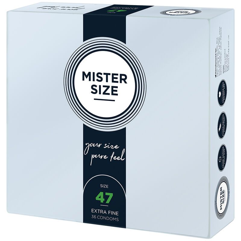 MISTER SIZE - CONDOMS SIZE XS 47 MM (36 UNITS) 2 MISTER SIZE - CONDOMS SIZE XS 47 MM (36 UNITS) - obrazek 2