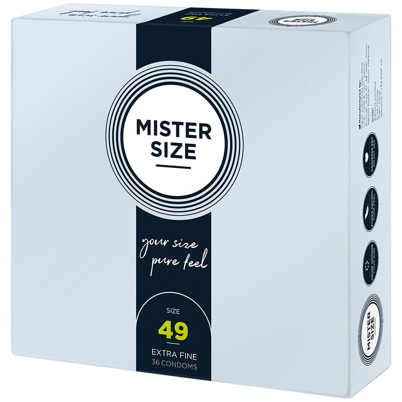 MISTER SIZE - CONDOM SIZE S 49 MM (36 UNITS) 2 MISTER SIZE - CONDOM SIZE S 49 MM (36 UNITS) - obrazek 2