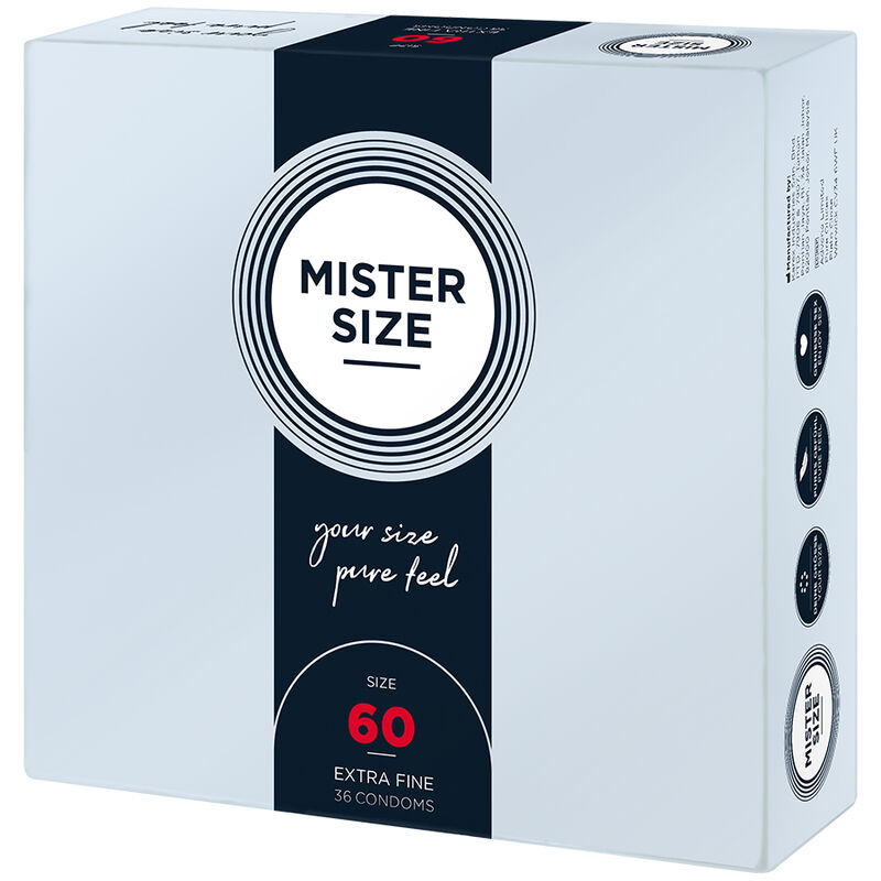 MISTER SIZE - CONDOM SIZE XL 60 MM (36 UNITS) 2 MISTER SIZE - CONDOM SIZE XL 60 MM (36 UNITS) - obrazek 2