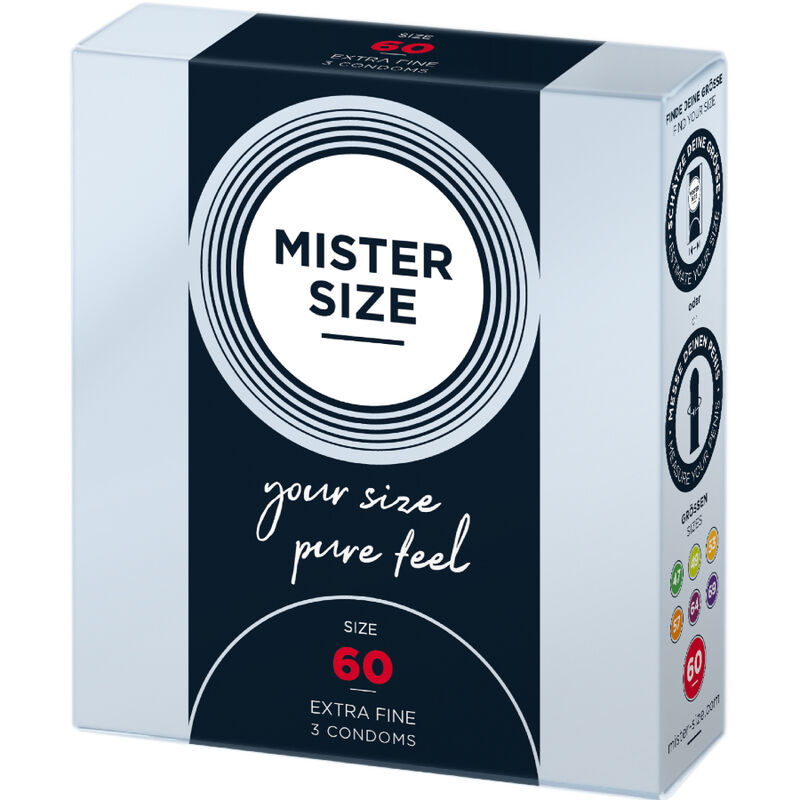 MISTER SIZE - CONDOM SIZE XL 60 MM (3 UNITS) 2 MISTER SIZE - CONDOM SIZE XL 60 MM (3 UNITS) - obrazek 2