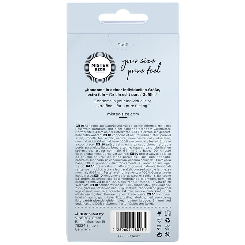 MISTER SIZE - CONDOMS SIZE XXL 64 MM (10 UNITS) 3 MISTER SIZE - CONDOMS SIZE XXL 64 MM (10 UNITS) - obrazek 3