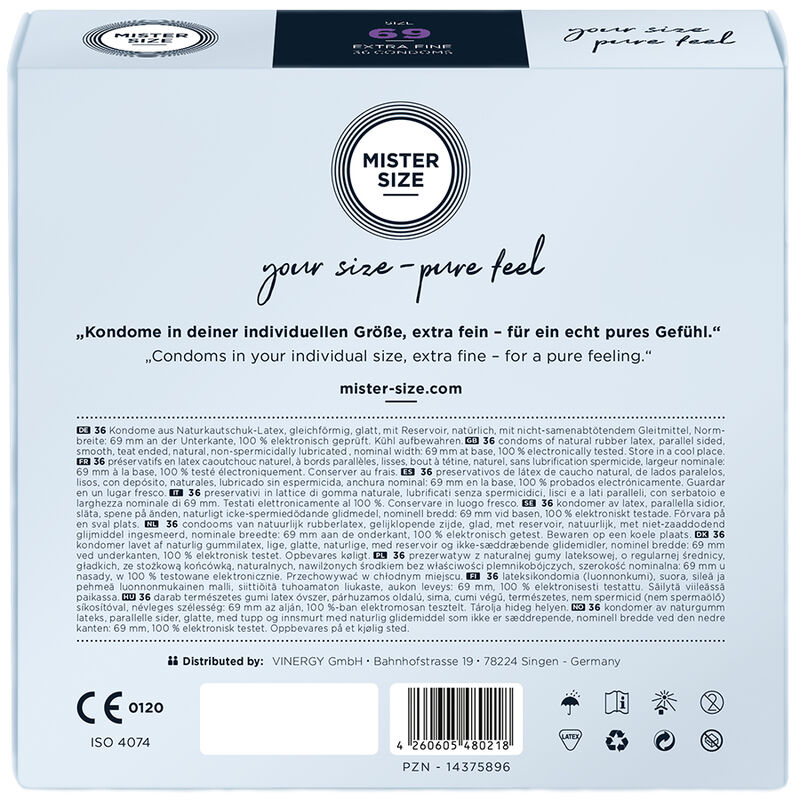 MISTER SIZE - CONDOMS SIZE XXXL 69 MM (36 UNITS) 3 MISTER SIZE - CONDOMS SIZE XXXL 69 MM (36 UNITS) - obrazek 3