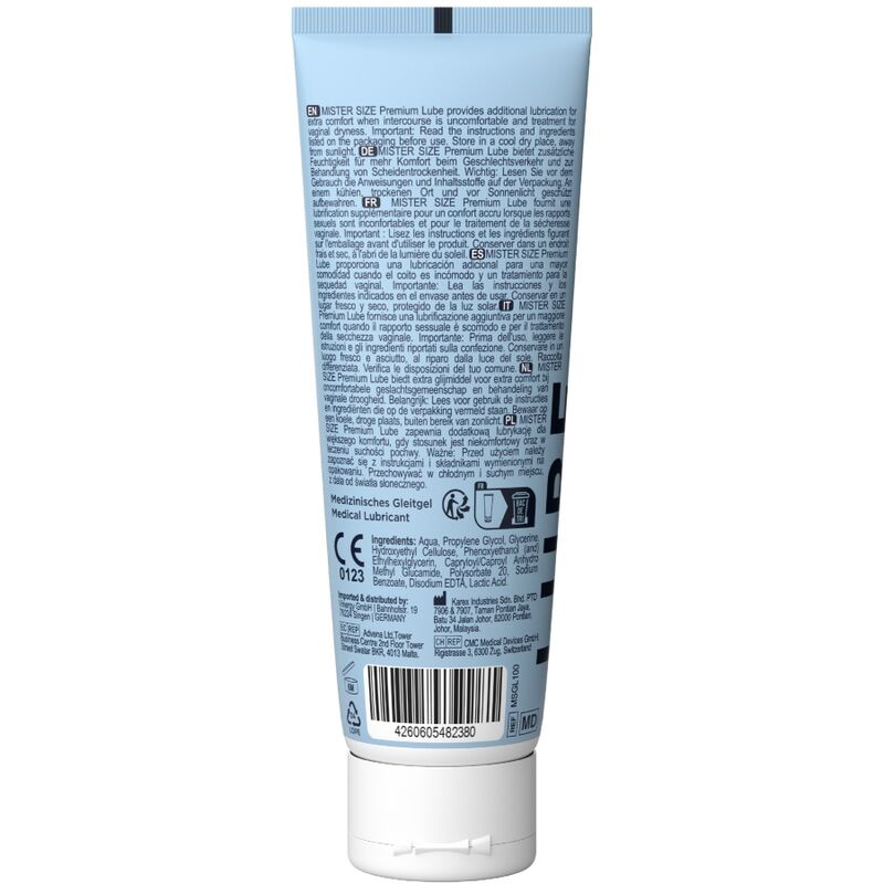 MISTER SIZE - PREMIUM LUBRICANT 100 ML 2 MISTER SIZE - PREMIUM LUBRICANT 100 ML - obrazek 2