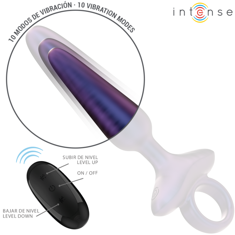 INTENSE - MARLON VIBRATING ANAL PLUG MODEL 4 REMOTE CONTROL 3 INTENSE - MARLON VIBRATING ANAL PLUG MODEL 4 REMOTE CONTROL - obrazek 3