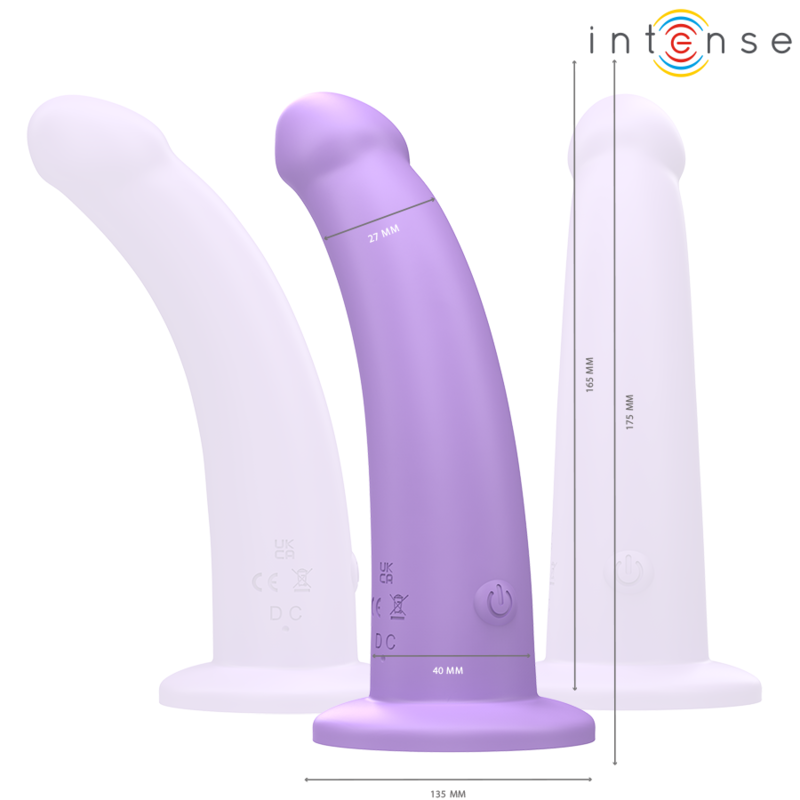 INTENSE - EDDIE VIBRATOR 17.5 CM 10 VIBRATIONS PURPLE REMOTE CONTROL 2 INTENSE - EDDIE VIBRATOR 17.5 CM 10 VIBRATIONS PURPLE REMOTE CONTROL - obrazek 2