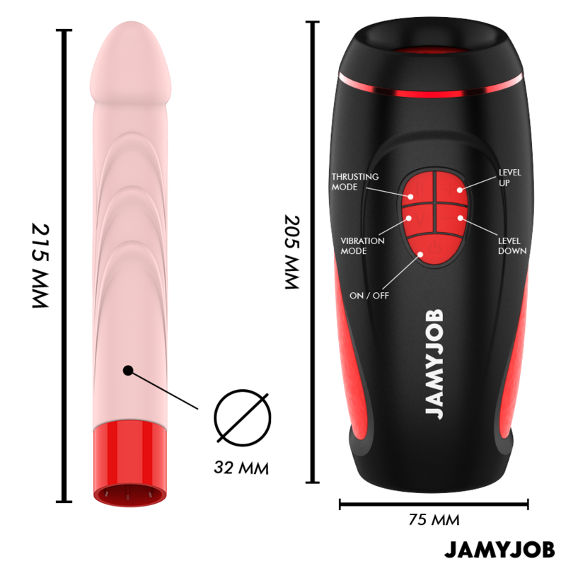 JAMYJOB - PYSTON BASE AUTOMATIC MASTURBATOR WITH REMOTE CONTROL DILDO 5 JAMYJOB - PYSTON BASE AUTOMATIC MASTURBATOR WITH REMOTE CONTROL DILDO - obrazek 5