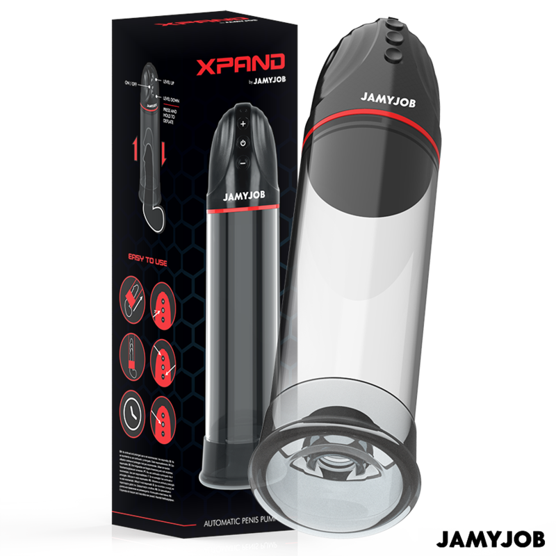 JAMYJOB - XPAND AUTOMATIC PUMP 3 SUCTION LEVELS GREY 2 JAMYJOB - XPAND AUTOMATIC PUMP 3 SUCTION LEVELS GREY - obrazek 2