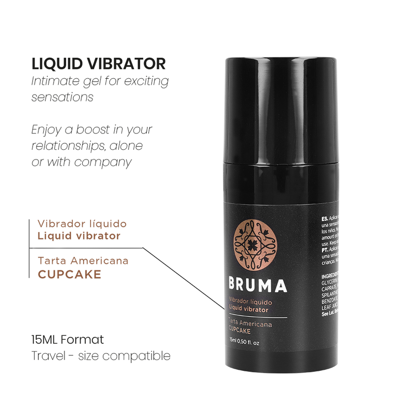 BRUMA - LIQUID VIBRATOR ULTRA SLIDING CUPCAKE 15 ML 3 BRUMA - LIQUID VIBRATOR ULTRA SLIDING CUPCAKE 15 ML - obrazek 3