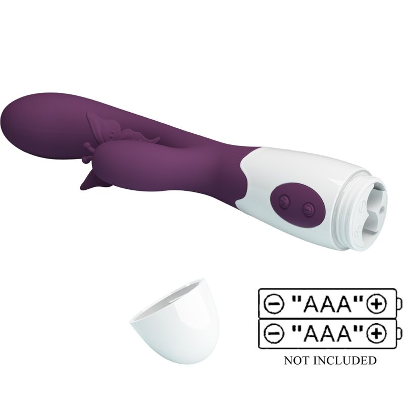PRETTY LOVE - BUTTERFLY KISS RABBIT VIBRATOR G-SPOT STIMULATOR PURPLE 5 PRETTY LOVE - BUTTERFLY KISS RABBIT VIBRATOR G-SPOT STIMULATOR PURPLE - obrazek 5