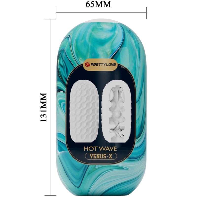 PRETTY LOVE - HOT WAVE SILICONE MALE MASTURBATOR WHITE 3 PRETTY LOVE - HOT WAVE SILICONE MALE MASTURBATOR WHITE - obrazek 3