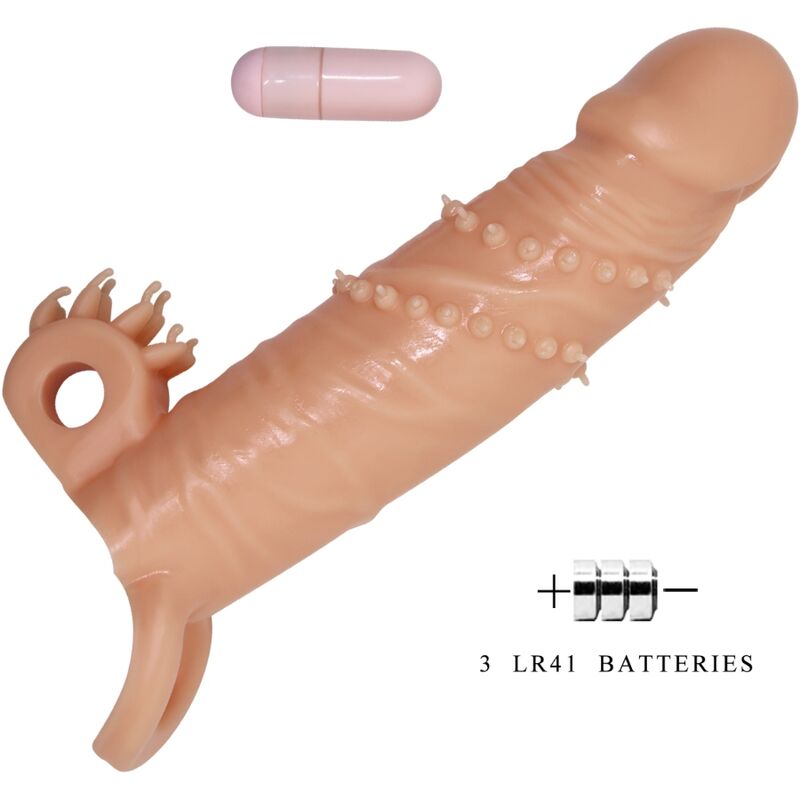PRETTY LOVE - CONNOR PENIS SLEEVE + CLITORIS STIMULATOR FLESH 4 PRETTY LOVE - CONNOR PENIS SLEEVE + CLITORIS STIMULATOR FLESH - obrazek 4