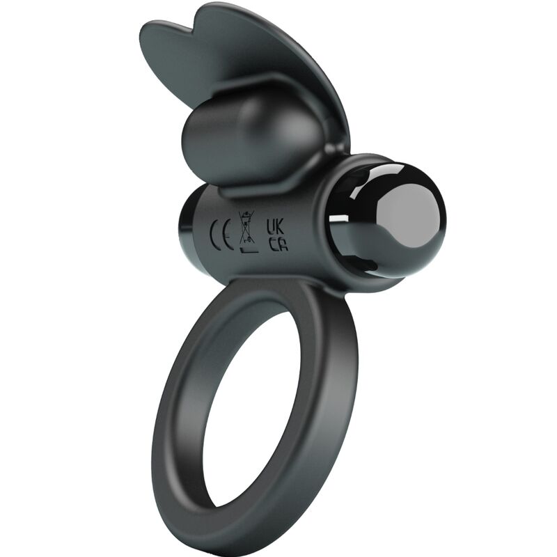 PRETTY LOVE - DEBONAIRE VIBRATING RING RABBIT 10 VIBRATIONS BLACK 2 PRETTY LOVE - DEBONAIRE VIBRATING RING RABBIT 10 VIBRATIONS BLACK - obrazek 2