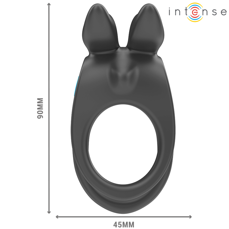 INTENSE - SAM VIBRATOR DOUBLE PENIS RING 10 VIBRATIONS BLACK 4 INTENSE - SAM VIBRATOR DOUBLE PENIS RING 10 VIBRATIONS BLACK - obrazek 4
