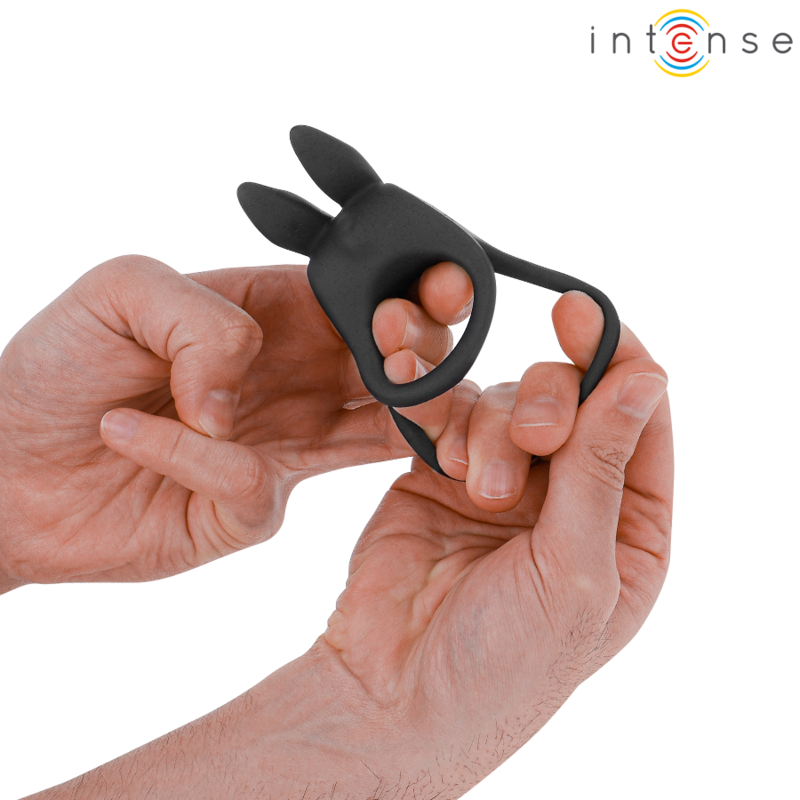 INTENSE - SAM VIBRATOR DOUBLE PENIS RING 10 VIBRATIONS BLACK 5 INTENSE - SAM VIBRATOR DOUBLE PENIS RING 10 VIBRATIONS BLACK - obrazek 5